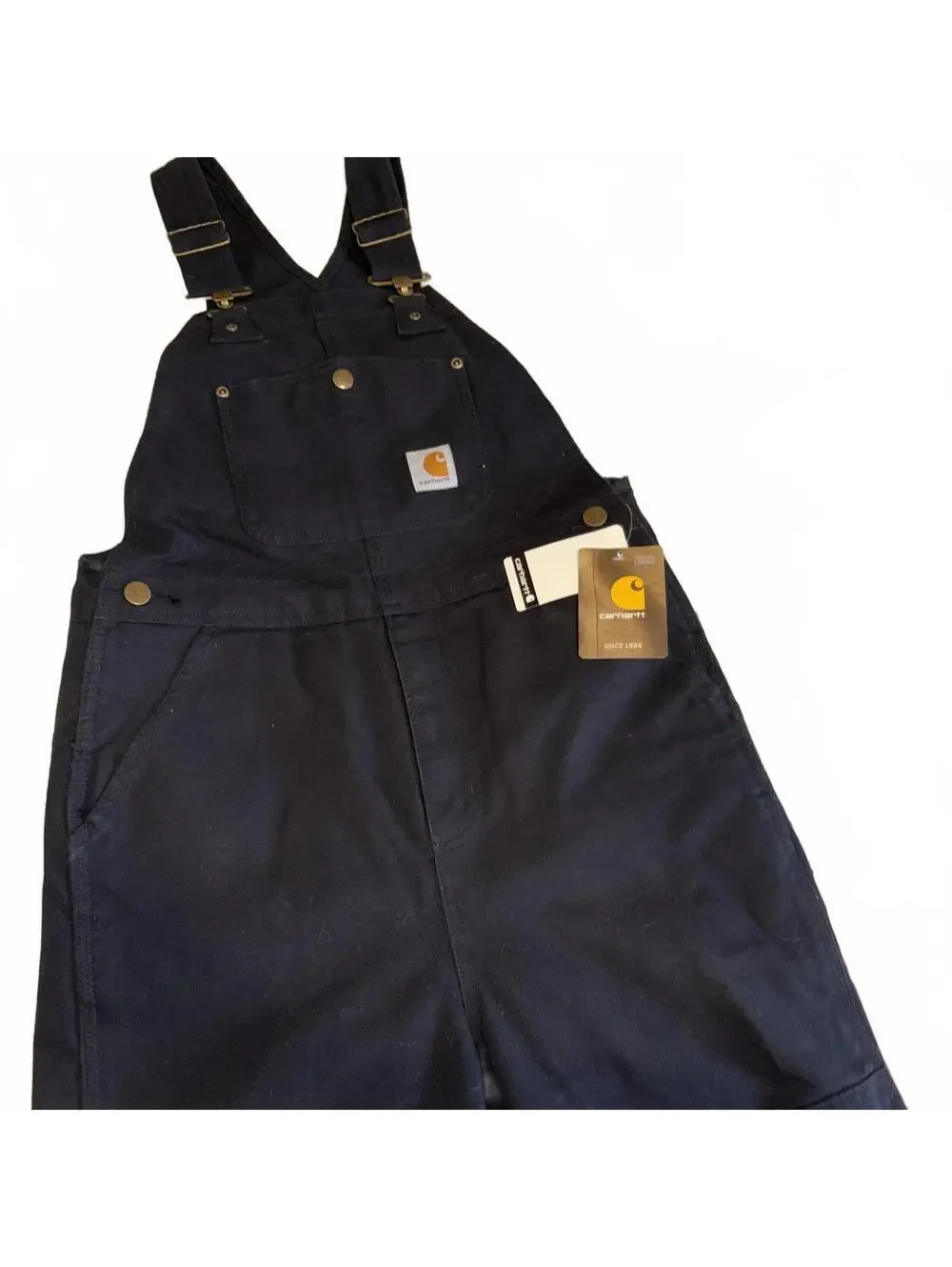 Carhartt NEW Black Boys Size 10 Classic Overalls Work, Winter, Casual With Tags